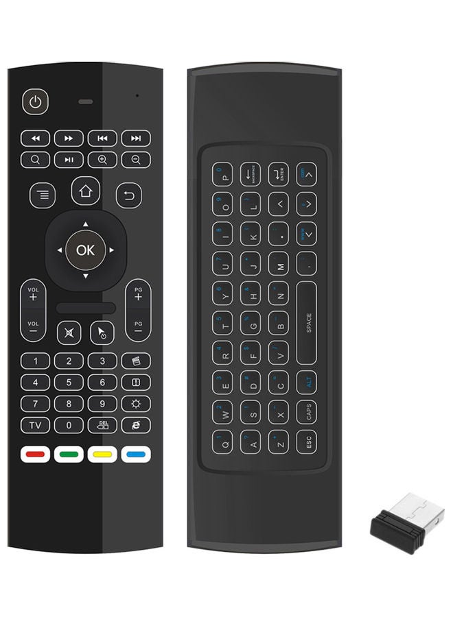Generic - 6-Axis Air Mouse With Keyboard Black - Image 1