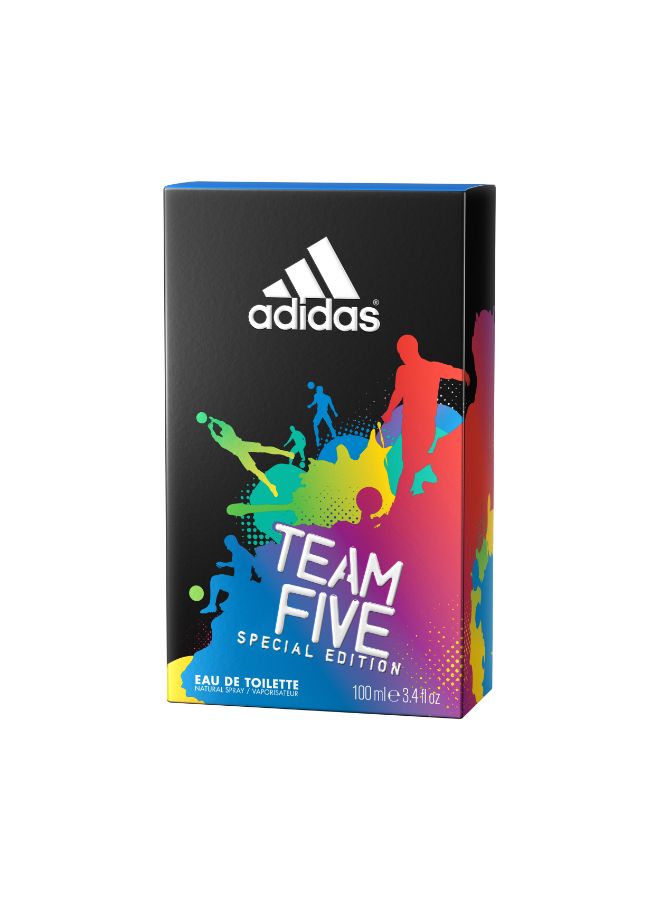 Adidas Team Five Eau De Toilette For Men 100ml  - Image 3