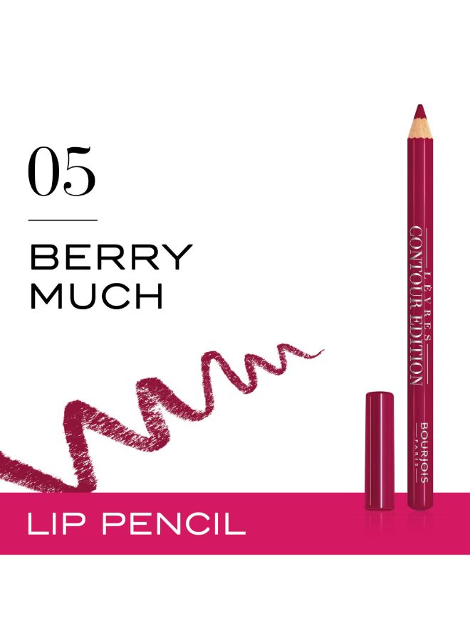 BOURJOIS PARIS - Levres Contour Edition Lip Pencil 1.14 g 05 Berry Much - Image 1