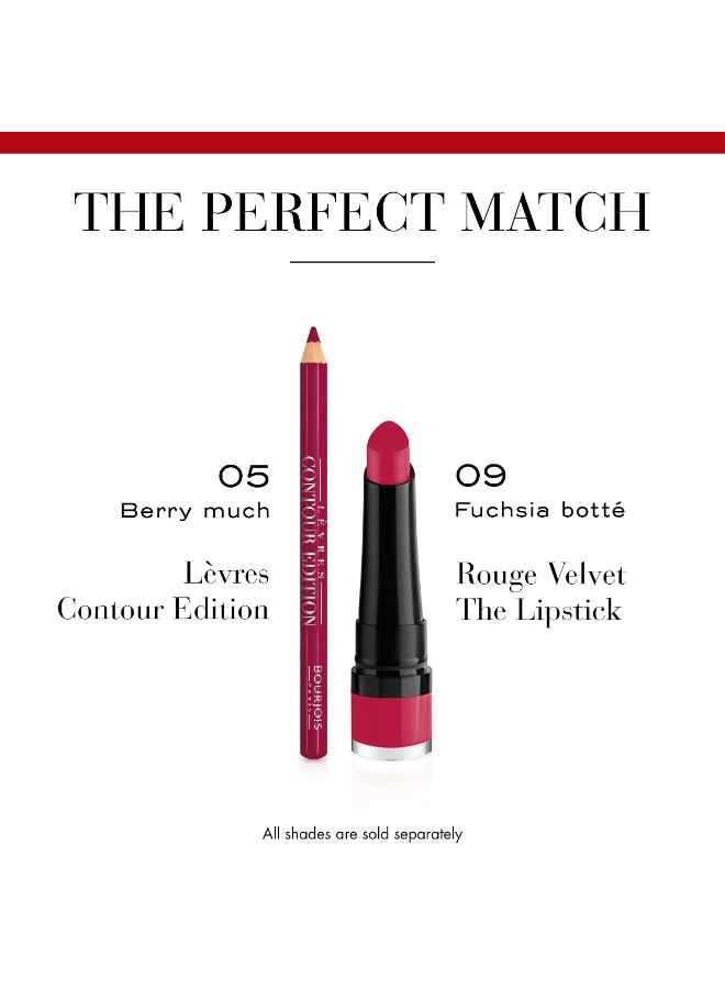 BOURJOIS PARIS - Levres Contour Edition Lip Pencil 1.14 g 05 Berry Much - Image 1