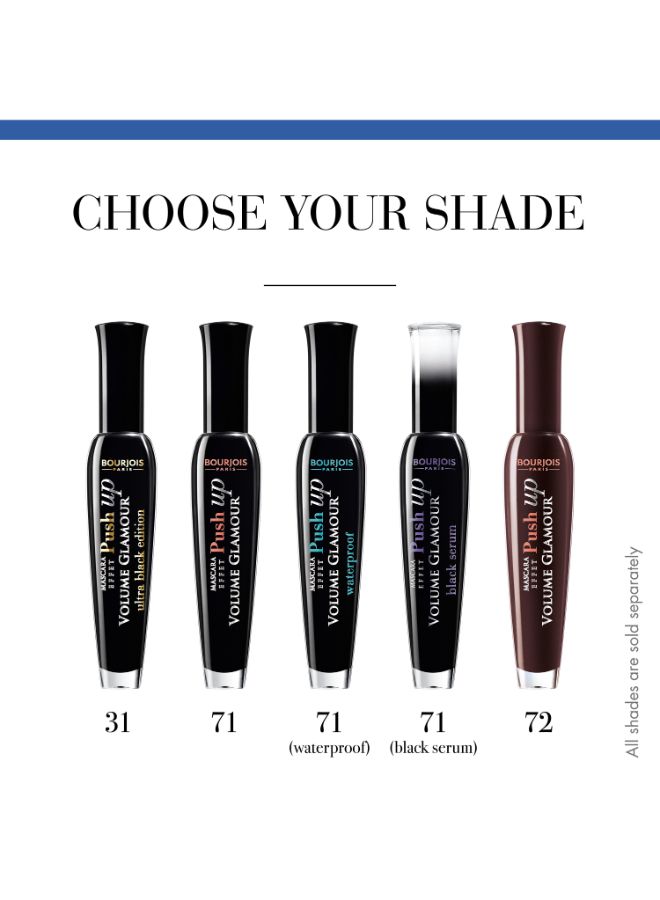 BOURJOIS PARIS - Volume Glamour Effet Push Up Mascara, 7 ml - 0.23 fl oz, 71 Black Serum - Image 1