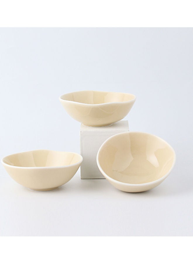 Shuer 3-Piece Edge Bowl Beige 15.2x5.8cm - Image 3