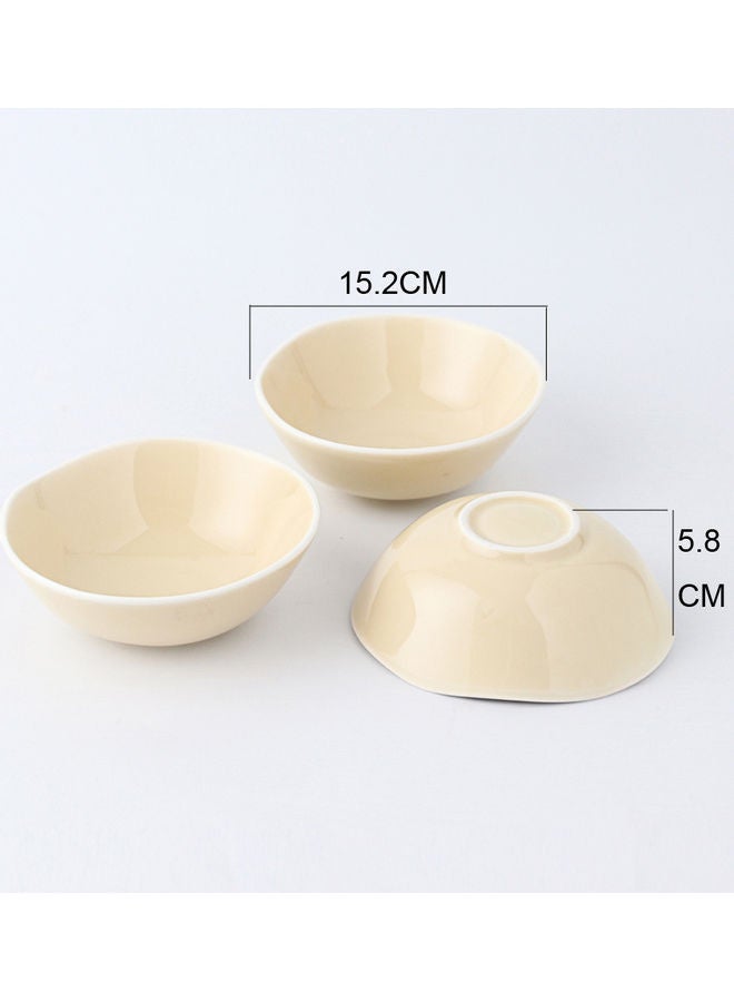 Shuer 3-Piece Edge Bowl Beige 15.2x5.8cm - Image 4