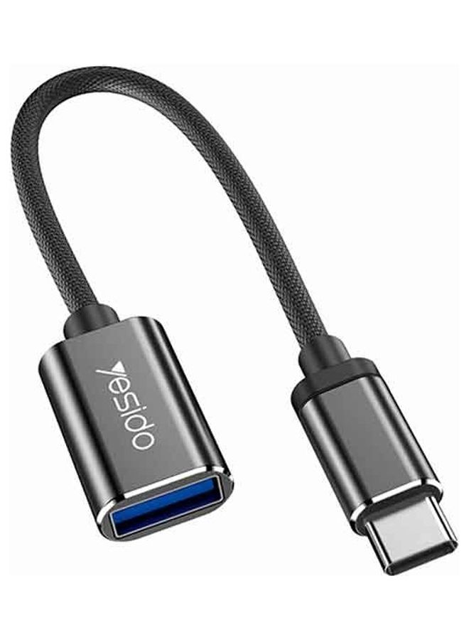 يسيدو - ناقل بيانات OTG فائق السرعة بمنفذ USB 3.0 Type-C أسود - Image 1