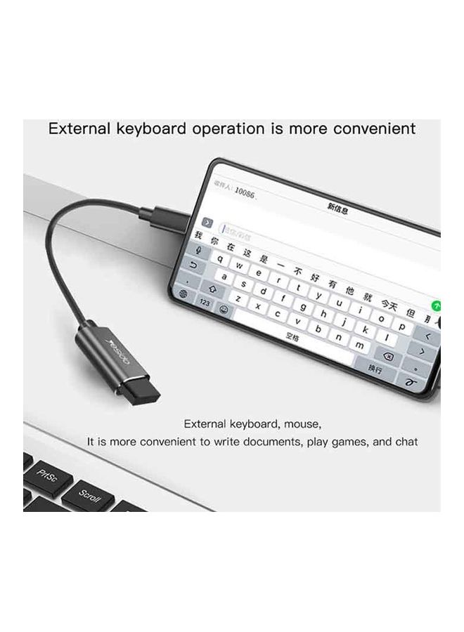 يسيدو - ناقل بيانات OTG فائق السرعة بمنفذ USB 3.0 Type-C أسود - Image 1