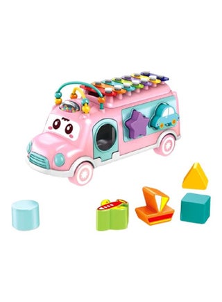 Musical Happy Bus With Xylophone And Shape Sorter Educational Learning Toy For Kids 30x19.2x10.9cm - v1615180127/N37098412A_1