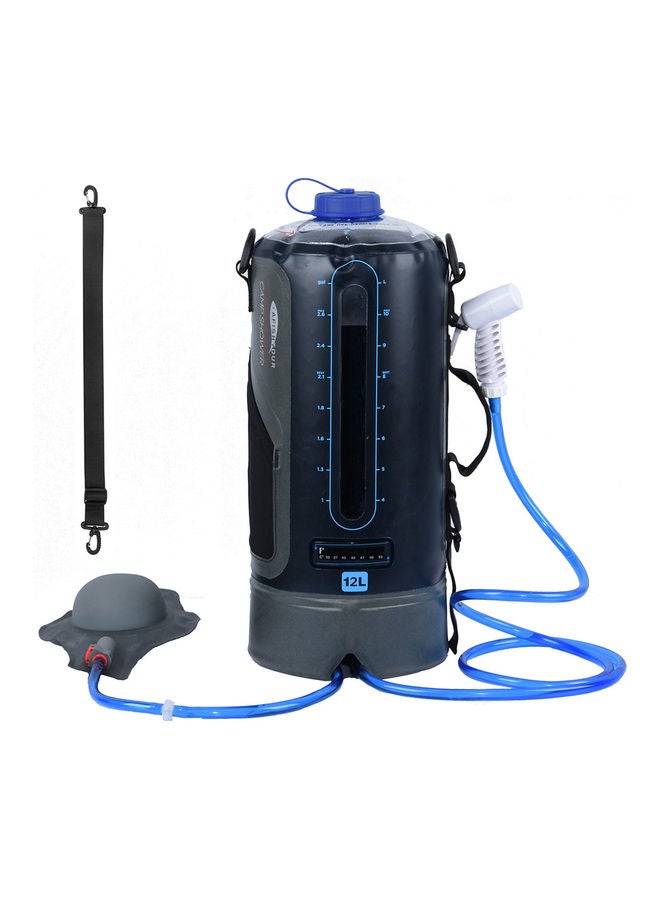 Generic 12l Portable Camping Shower Bag With Air Pump 24x19x20cm - Image 3