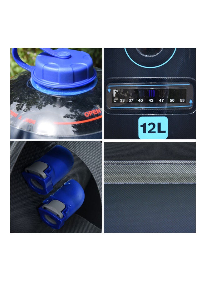 Generic 12l Portable Camping Shower Bag With Air Pump 24x19x20cm - Image 5