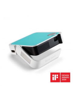ViewSonic M1 Mini Plus Smart LED Pocket Cinema Projector VS18107 White/Black/Blue  - Image 1