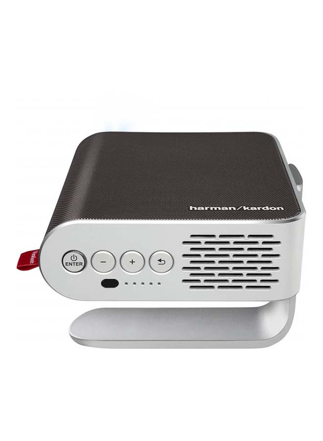 ViewSonic - Smart LED Portable Projector With Harman Kardon Speakers VS18242 Silver - Image 1