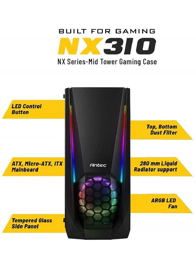 NX Series NX310, Mid Tower ATX Gaming Case