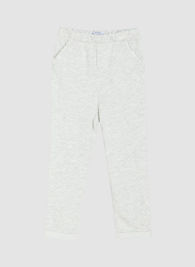Reserved - Kids Ruffle Detail Pocket Sweatpants Light Grey - Image 1