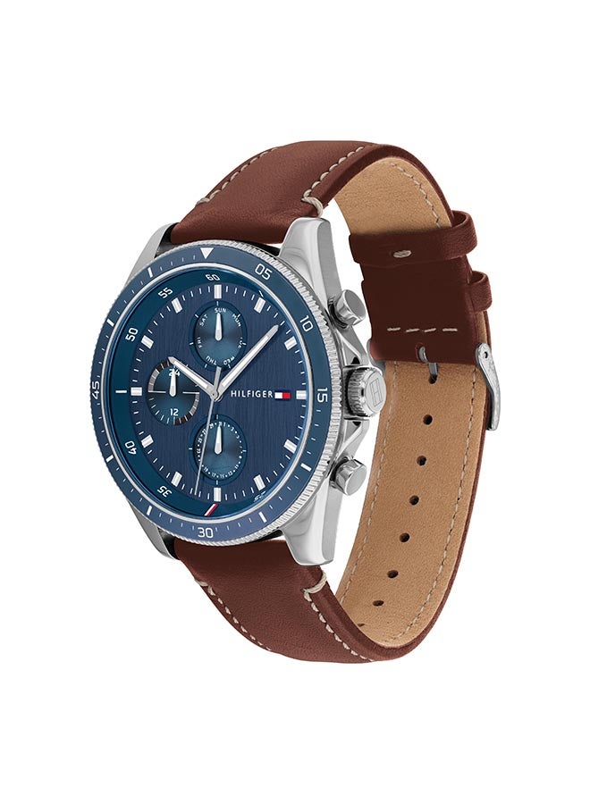 TOMMY HILFIGER Men's Leather Analog Watch-1791837  - Image 3