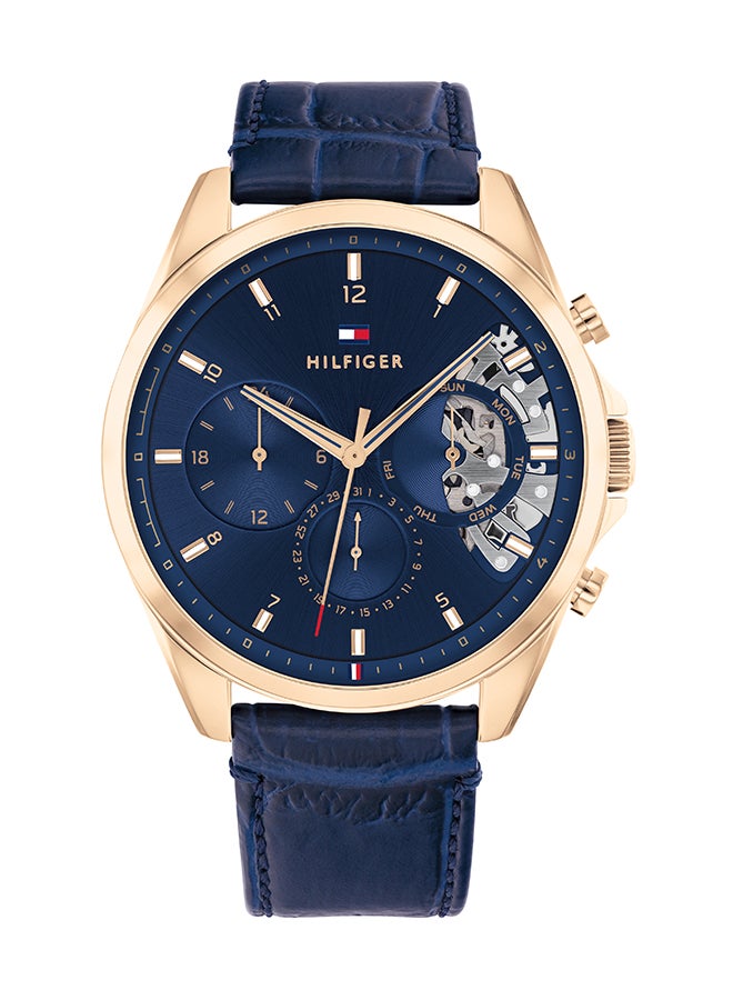 TOMMY HILFIGER Men's Leather Analog Watch-1710451  - Image 1