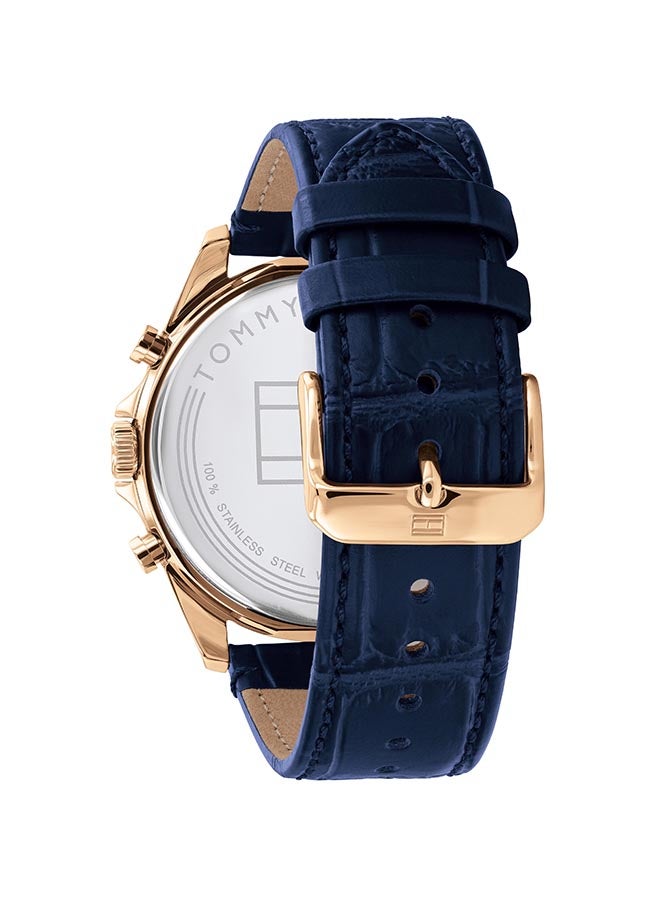 TOMMY HILFIGER Men's Leather Analog Watch-1710451  - Image 2