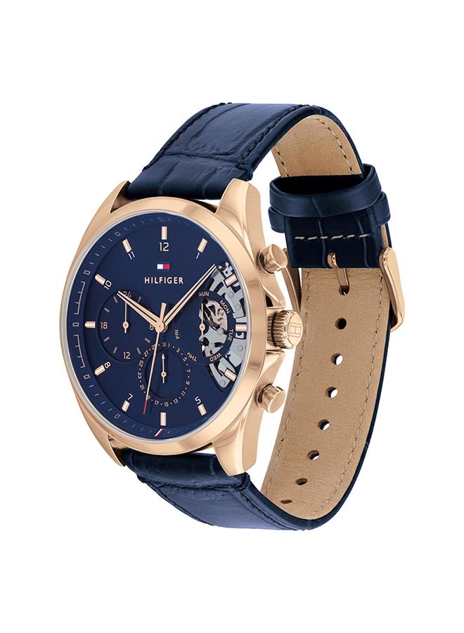 TOMMY HILFIGER Men's Leather Analog Watch-1710451  - Image 3