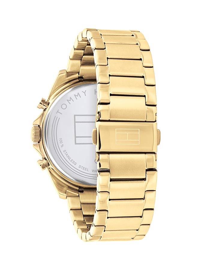 تومي هيلفيغر ساعة يد بعقارب وسوار من الستانلس ستيل طراز 1710447 للرجال - Image 2