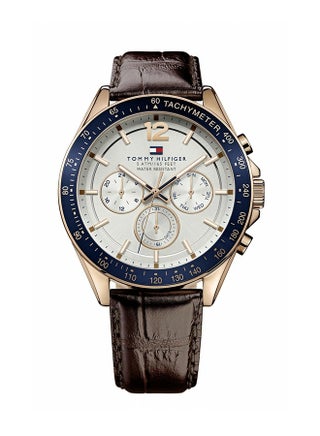 Men's Leather Strap Analog Wrist Watch-1791118 - 47 mm - Brown - v1615194631/N44797074A_1