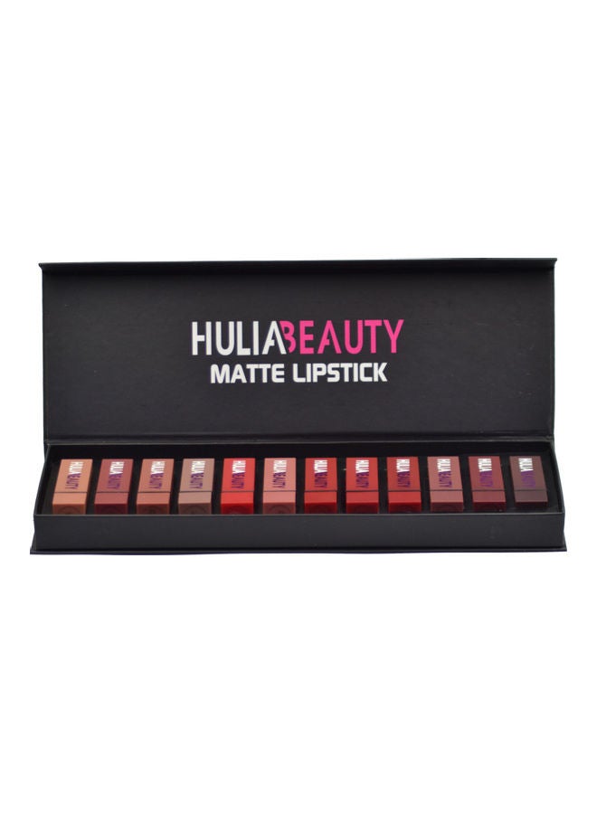 12-Piece Matte Lipstick Set Multicolour - Image 2
