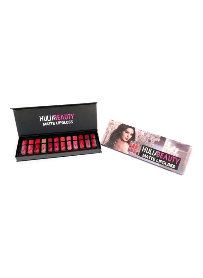 Generic 12-Piece Matte Liquid Lipgloss Set Multicolour  - Image 1