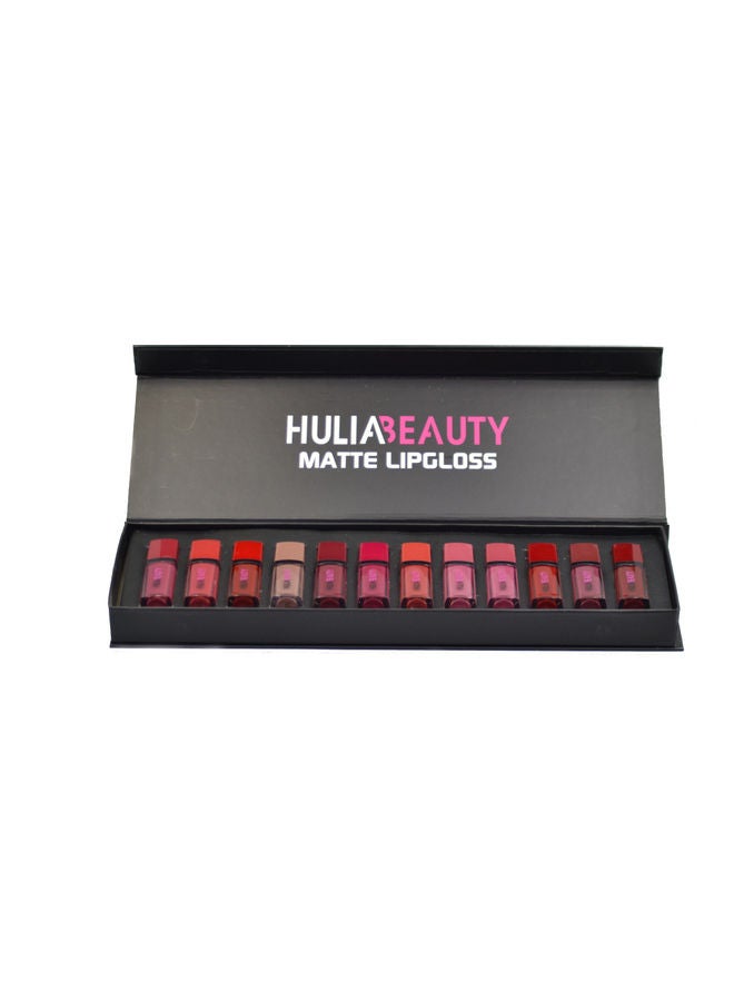 Generic 12-Piece Matte Liquid Lipgloss Set Multicolour  - Image 2