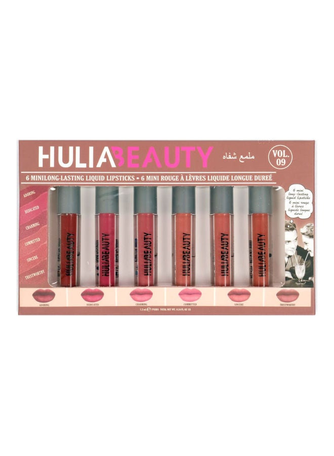 Generic 6 Mini Matte Liquid Lipgloss Set Vol 09 Multicolour  - Image 1