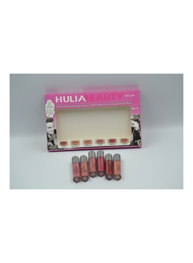 Generic 6 Mini Matte Liquid Lipgloss Set Vol 6 Multicolour  - Image 3