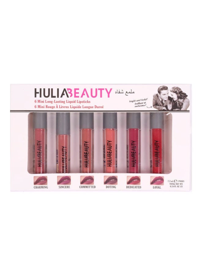 Generic 6 Mini Matte Liquid Lipgloss Set Vol 2 Multicolour  - Image 1