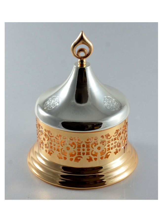 Candy Bowl With Cover Silver/Gold 15.5cm - Image 2