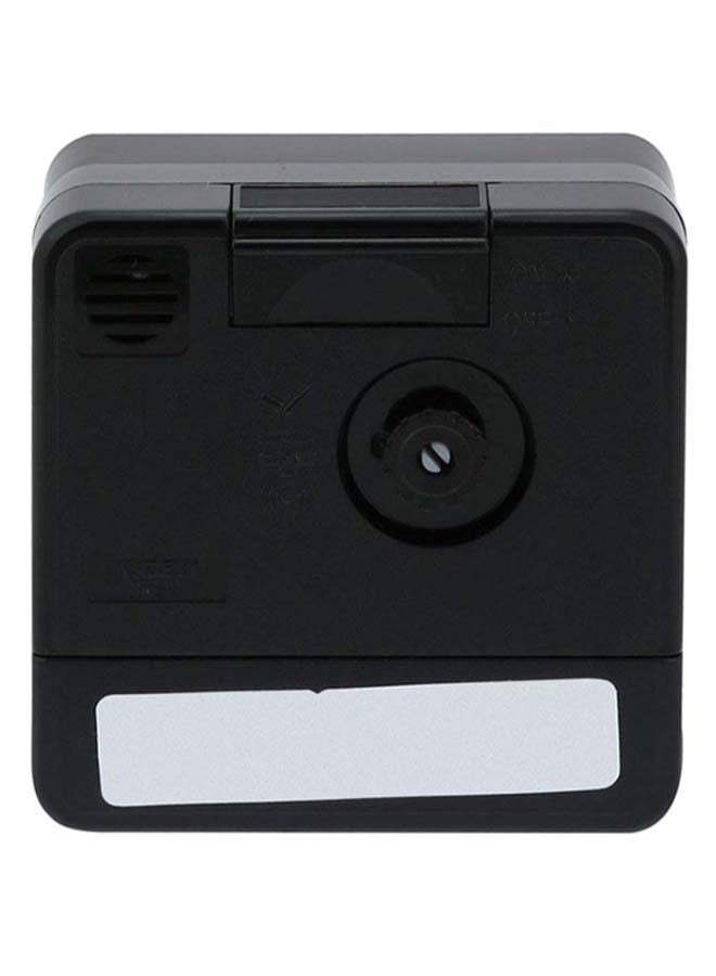 CASIO - Square Shape Analog Alarm Clock Black 5.7 x 5.7 x 3.3cm - Image 1