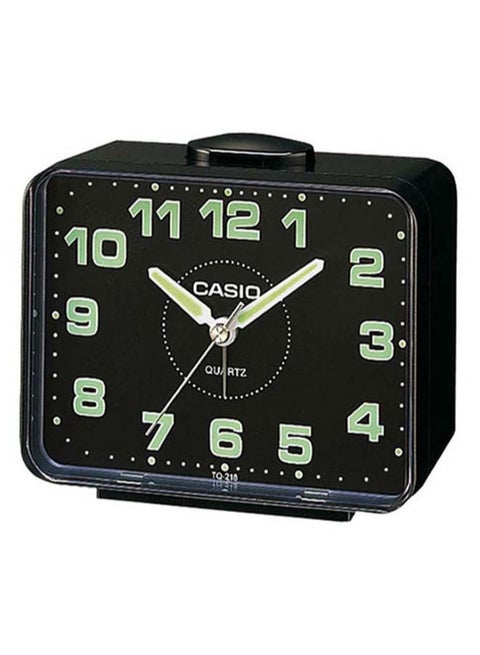 Desk Analog Alarm Clock Black 7.7 x 7.2 x 4.9cm