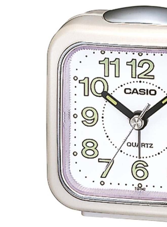 CASIO - Square Shape Alarm Clock White 7.7 x 7.2 x 4.9cm - Image 1