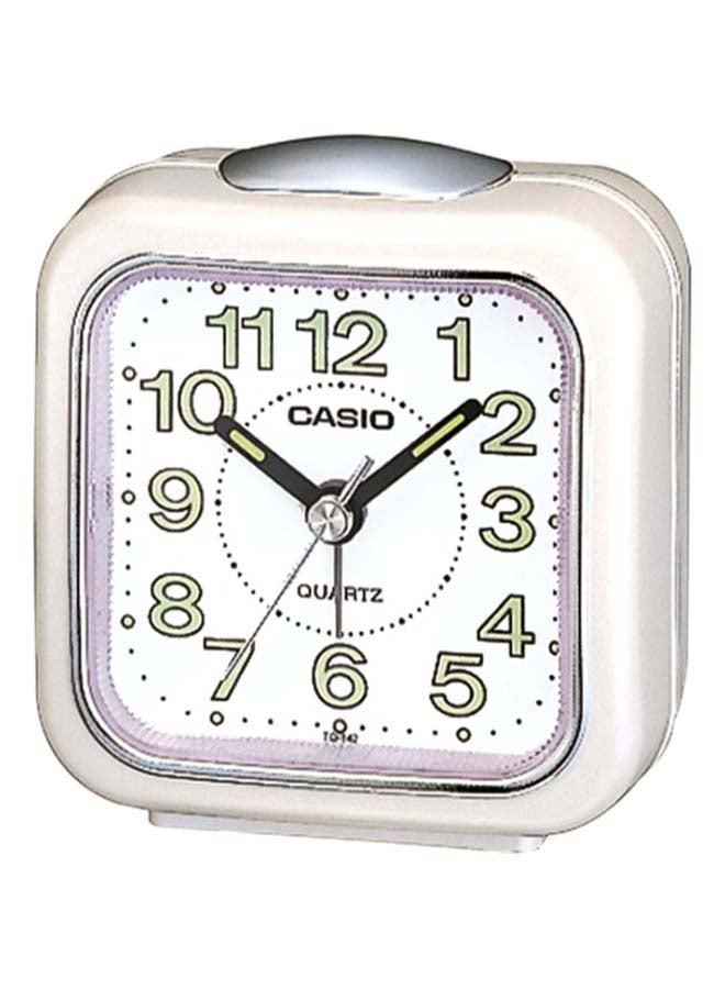 CASIO - Square Shape Alarm Clock White 7.7 x 7.2 x 4.9cm - Image 1