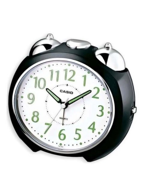 Table Analog Alarm Clock Black/Silver 13x11.6x9cm
