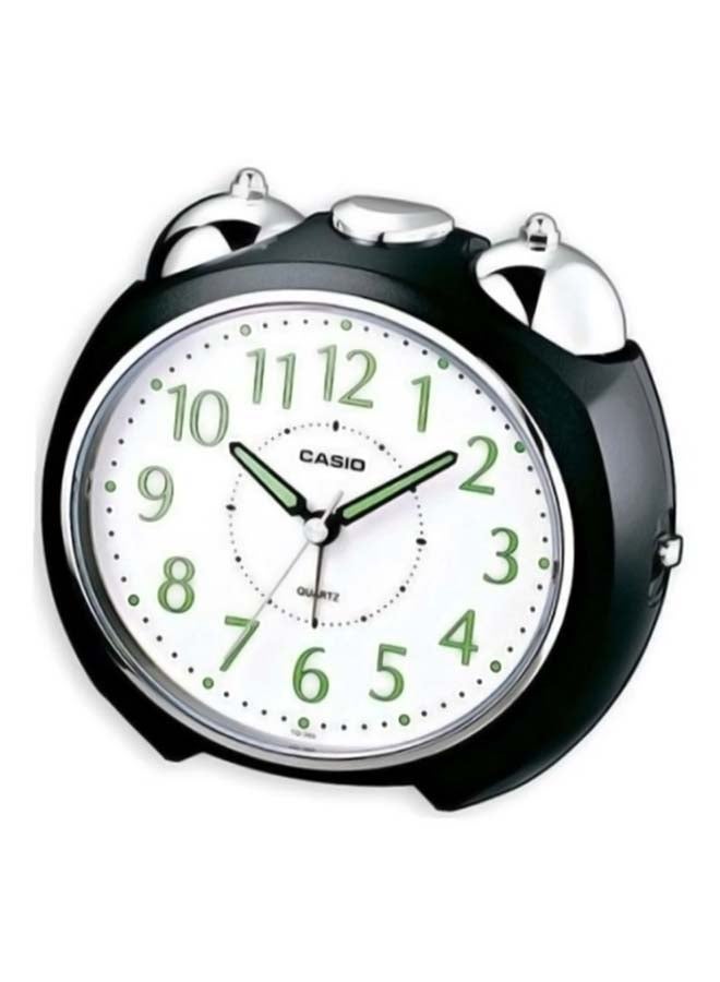 CASIO - Table Analog Alarm Clock Black/Silver 13x11.6x9cm - Image 1