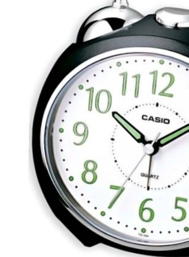 CASIO - Table Analog Alarm Clock Black/Silver 13x11.6x9cm - Image 1