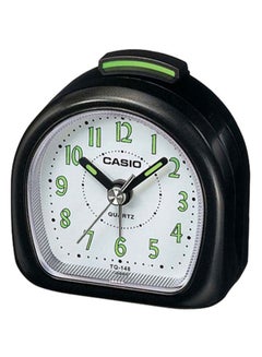 Desk Analog Alarm Clock Black 6.1 x 6.1 x 3.2cm