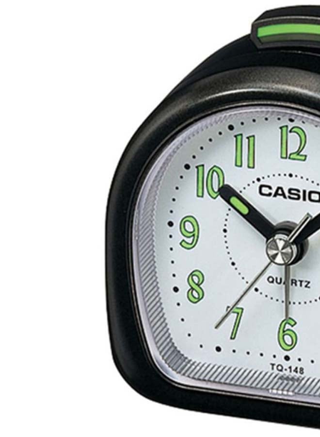 CASIO - Desk Analog Alarm Clock Black 6.1 x 6.1 x 3.2cm - Image 1