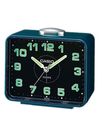 Rectangle Shape Analog Alarm Clock Blue/Silver 10.7x9x6cm - v1615194709/N20435193A_1