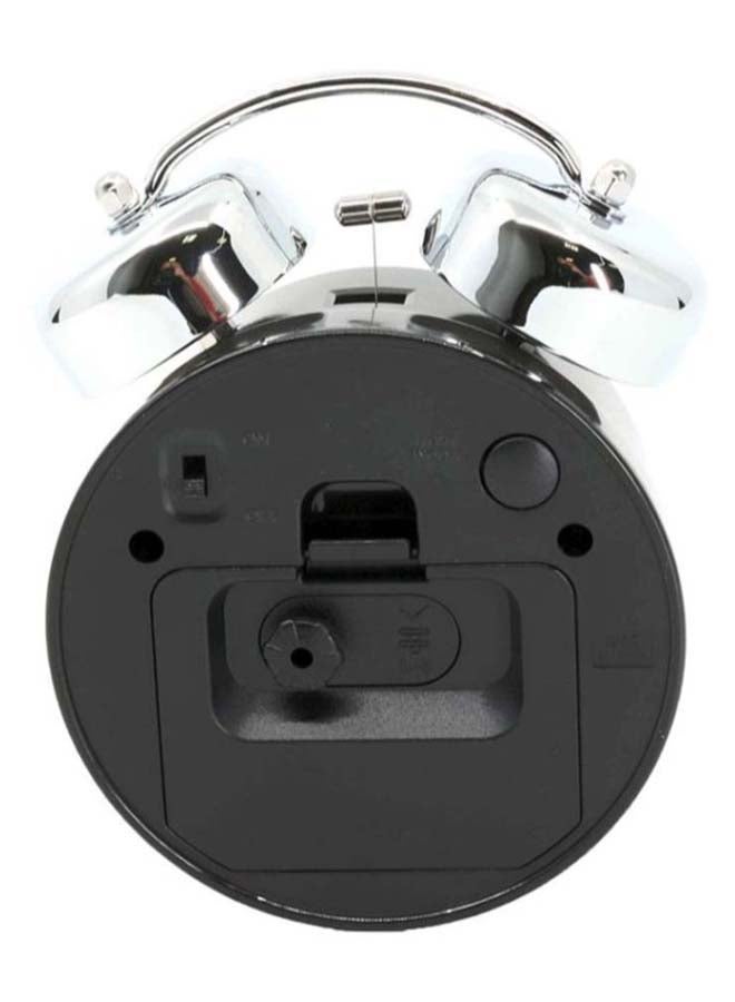 CASIO - Table Analog Alarm Clock Black/Silver 13.6 x 55 x 54.8cm - Image 1