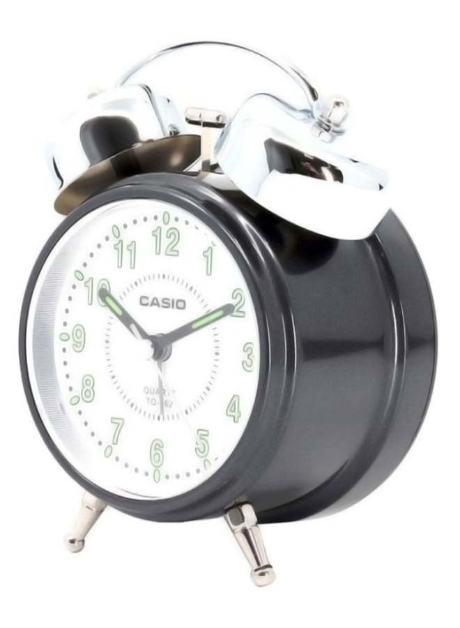 CASIO - Table Analog Alarm Clock Black/Silver 13.6 x 55 x 54.8cm - Image 1