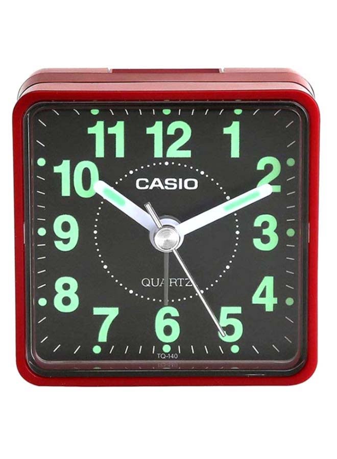 CASIO Square Shape Analog Alarm Clock Red 24.6 x 24.6 x 3.7cm  - Image 1