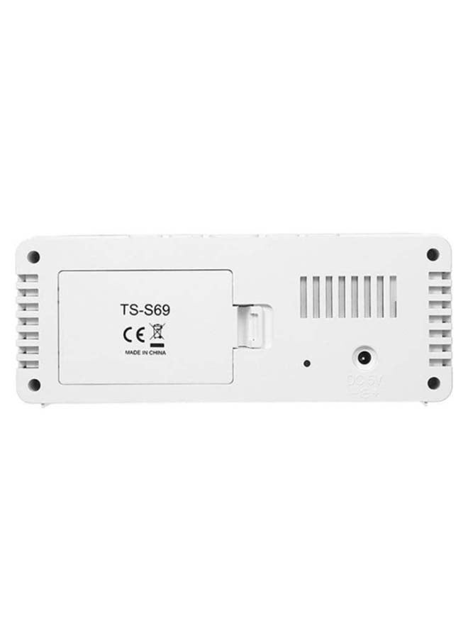 Decdeal - Multi-Functional LED Digital Alarm Clock White - Image 1