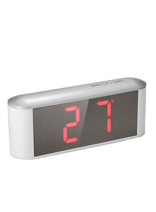 Decdeal - Multi-Functional LED Digital Alarm Clock White/Black - Image 1
