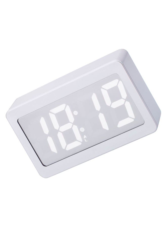 Decdeal LED Digital Alarm Clock White 17 x 9.2 x 5.5cm - Image 2