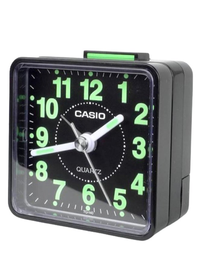 CASIO Analog Alarm Desk Clock Black/White/Green  - Image 4