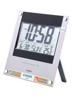CASIO LED Digital Wall Clock Silver/Black/Grey 22 x 23.5cm  - Image 3
