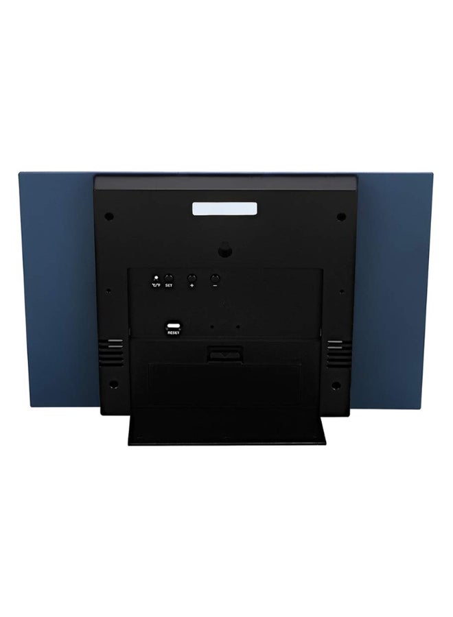 كاسيو ساعة حائط رقمية بتصميم مستطيل أزرق/أسود/رمادي - Image 4