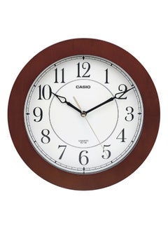 CASIO Round Shaped Analog Wall Clock Brown/White/Black 26cm  - Image 1