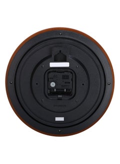 CASIO Round Shaped Analog Wall Clock Brown/White/Black 26cm  - Image 4